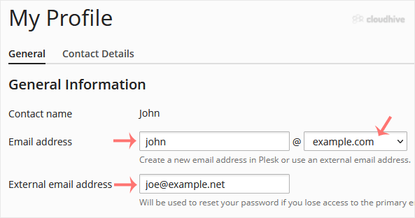 Cara Mengubah Alamat Email Akun Plesk