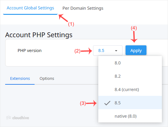 Cara Mengganti Versi PHP dengan CloudLinux PHP Selector di cPanel