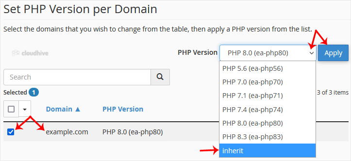 Cara Mengembalikan Versi PHP ke Versi Default di cPanel