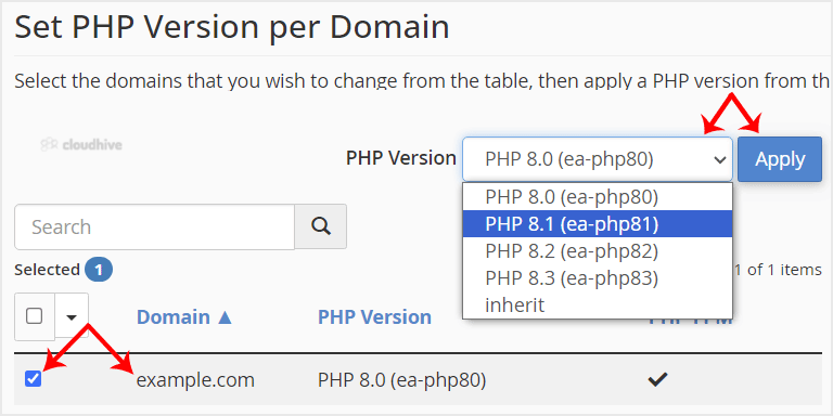 Cara Mengganti Versi PHP Domain di cPanel