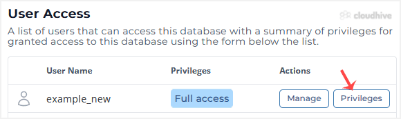 Cara Mengubah Hak Akses User Database di DirectAdmin