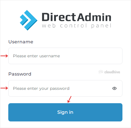 Cara Login ke DirectAdmin