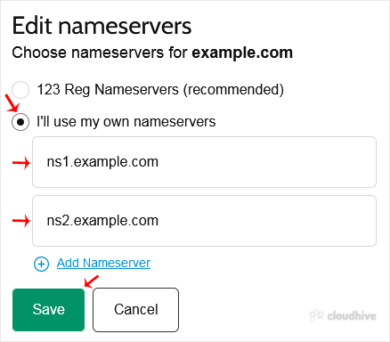 Cara Mengubah Nameserver Domain di 123-Reg