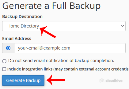 Cara Membuat dan Mengunduh Full Backup Akun cPanel