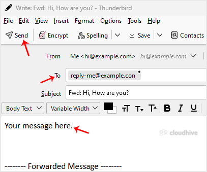 Cara Meneruskan (Forward) Email di Thunderbird