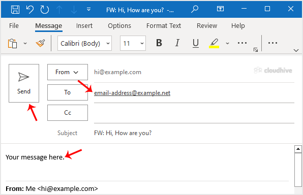 Cara Meneruskan (Forward) Email di Outlook 2021