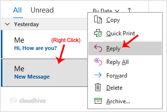 Cara Membalas Email di Outlook 2021