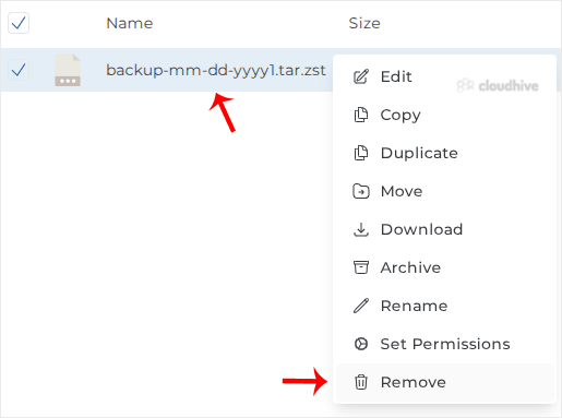 Cara Menghapus File Backup di DirectAdmin