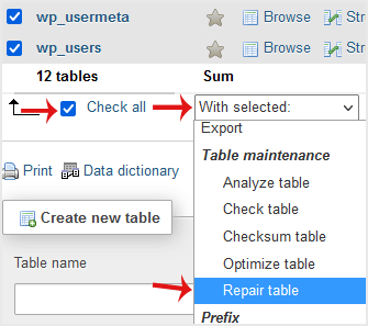 Cara Memperbaiki (Repair) Database melalui phpMyAdmin di cPanel