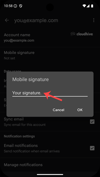 Cara Membuat Tanda Tangan Email di Android