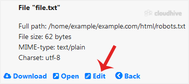 Cara Mengedit File di File Manager SiteWorx