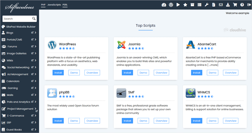 Cara Mengakses Softaculous di SiteWorx