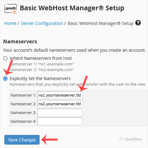 Cara Mengatur Custom/Private Nameserver di WHM
