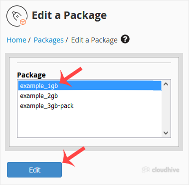 Cara Mengedit Paket Hosting di WHM