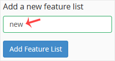 Cara Membuat Feature List di WHM