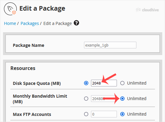 Cara Mengedit Paket Hosting di WHM